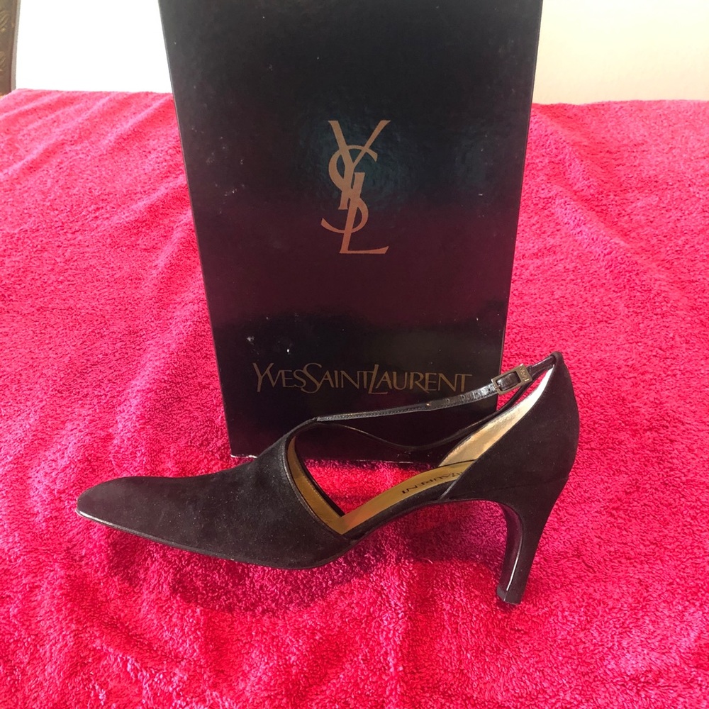 YvesSaintLaurent Suede heels